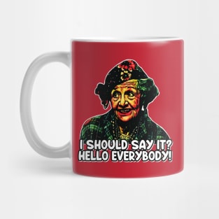 Should I Say Hello? - Aunt Bethany Christmas Quote Mug